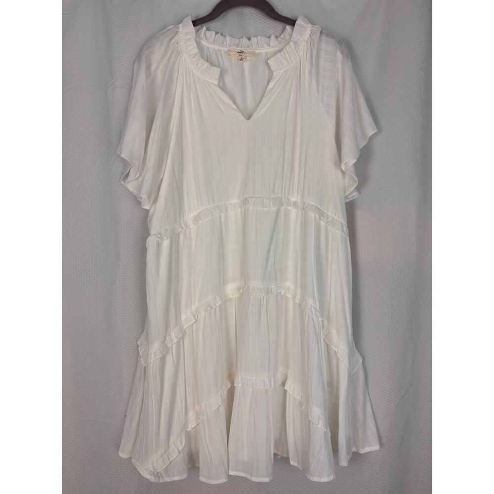 Entro peplum tier dress size large cottagecore babydoll girlhoodcore feminine